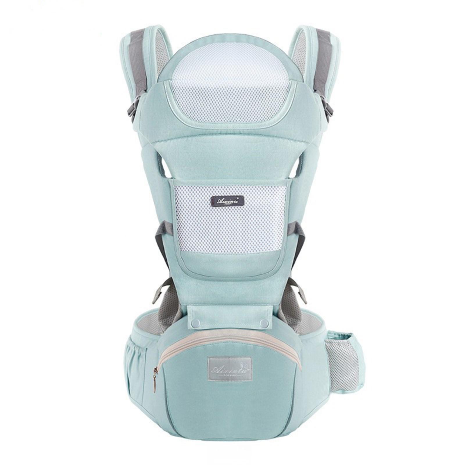 

Baby Carrier Waist Stool, Can Be Stored Waist Stool Horizontal Holding Front And Back -use Double Shoulder Baby Holding Maternal And Infant Supplies