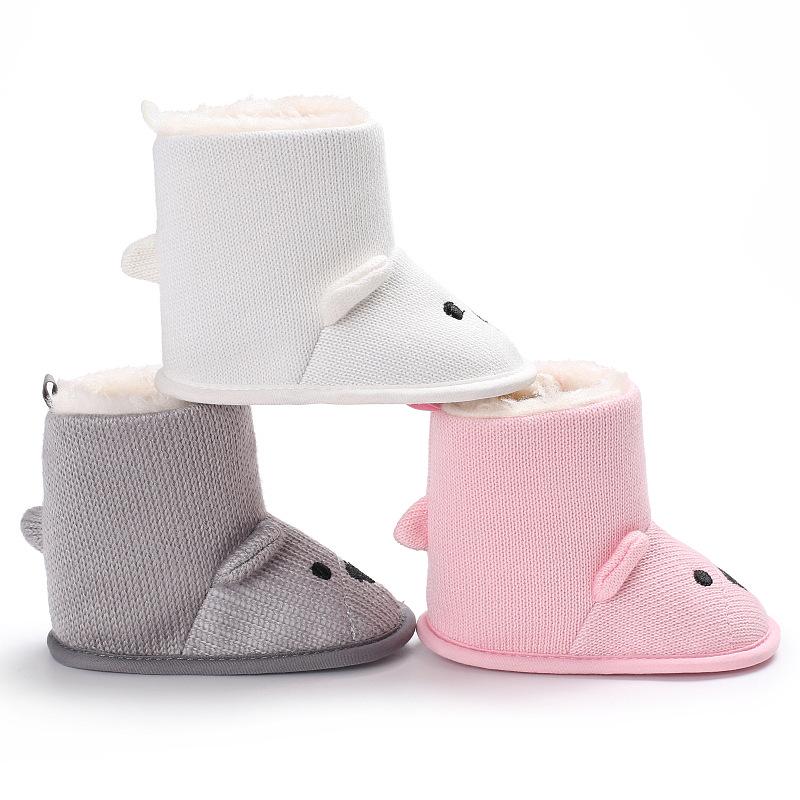 Woolen Baby Bear Soft Sole Booties