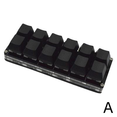 12Keys Custom Mini Keyboard For Gaming Black/white Shortcuts Keypad Hot-swappable Mechanical Pr A2I8