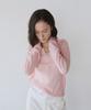 Ieoning Light Linen V-Neck Summer Knit, Powder Pink
