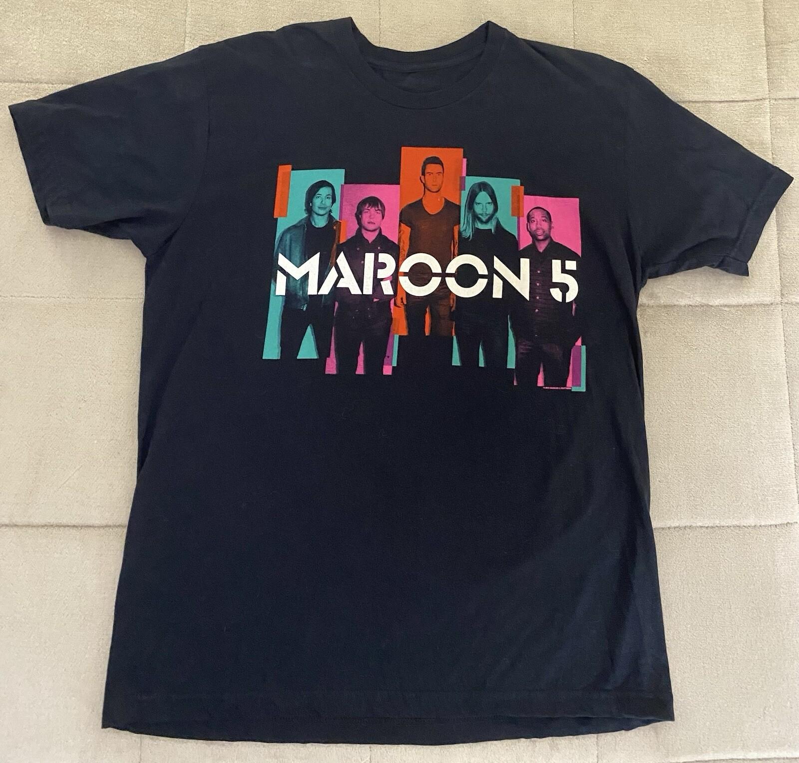 Maroon 5 North America Tour 2013 Concert T-shirt Size L Double Sided XXL