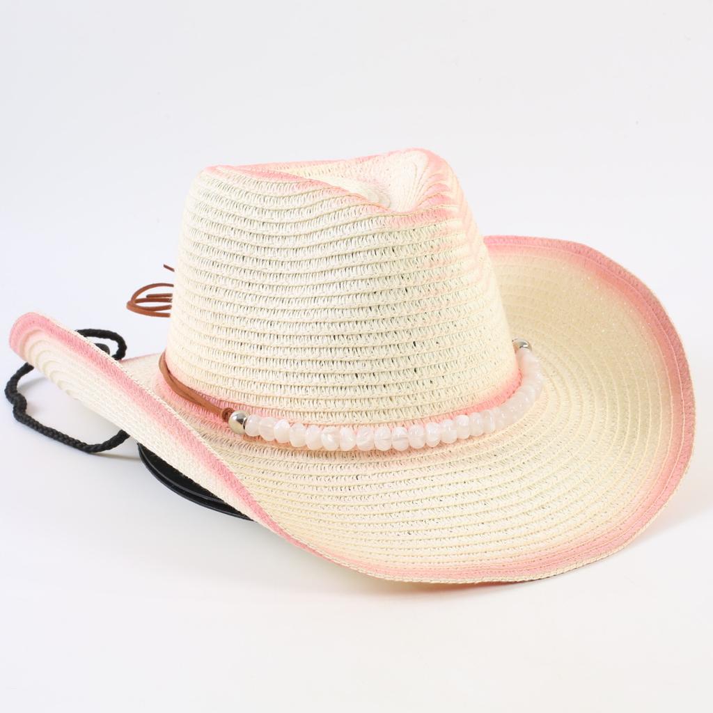 Popular European and American Western Cowboy Straw Hat Men's and Women's Fashion Shade Straw Hat Outdoor Western Cowboy Hat