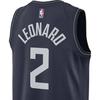 Nike Kawhi Leonard LA Clippers City Edition Numeric Print Basketball Jersey Men Tops Navy-Blue DX8505-420