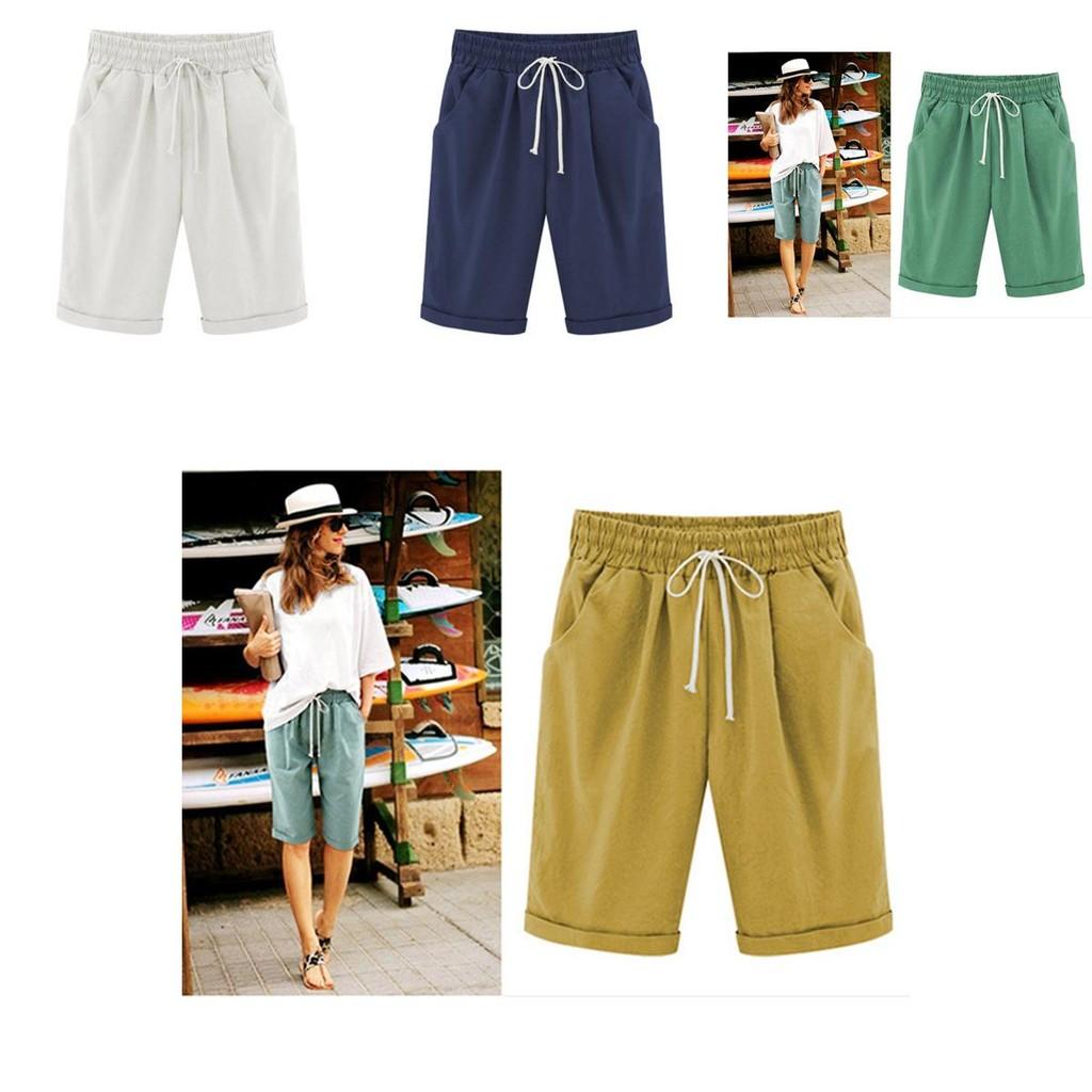 Stylish Women's Loose Summer Mini Drawstring Shorts With Pockets For Casual Comfort