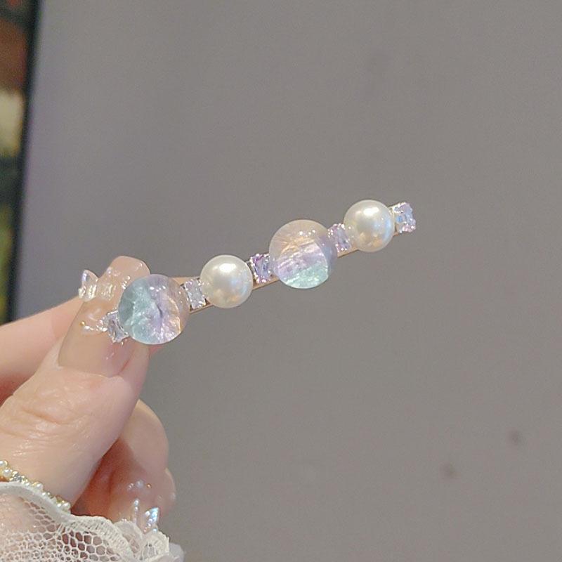 

Exquisite Sweet Cool Crystal Zircon Hair Clip for Women with A Small Niche Design Side Clip Headpiece