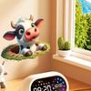 Self-adhesive Peeking Cow Wall Stickers Floor Decals for Living Room Bedroom Home Decor