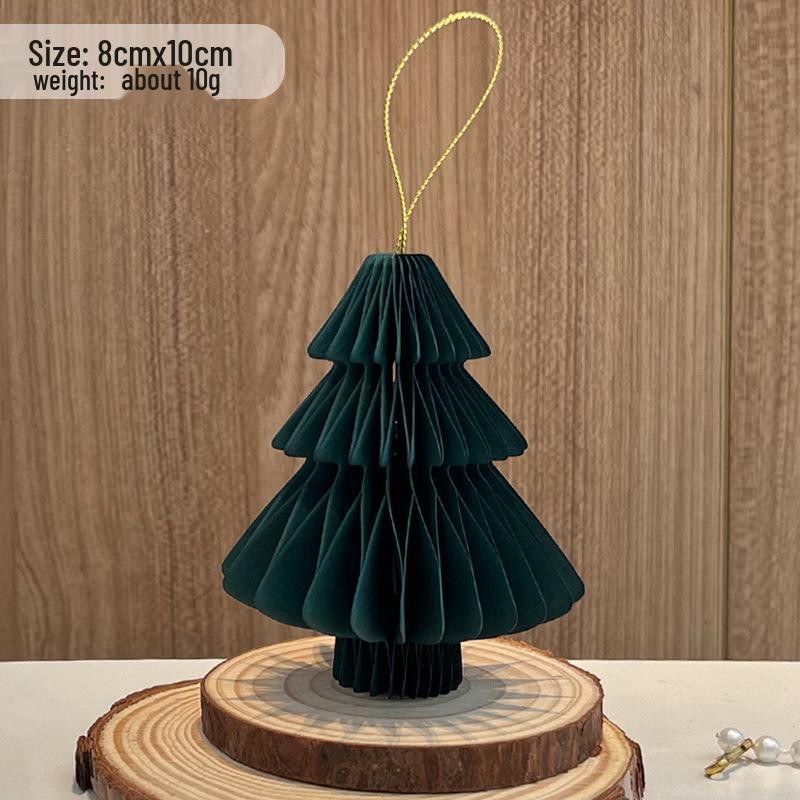 Paper Folding Christmas Tree Tabletop Ornament for Festive Decor