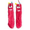 1 Pair Christmas Stockings Funny Monster Socks Autumn Winter Coral Fleece Floor Fuzzy Socks Couple Sleep Sock