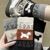 Winter Is Coming~ Wool Thermal Socks Children'S Medium Tube Socks Thickened Plush Cute Puppy Stockings