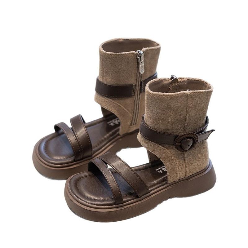 Children's sandals new summer non-slip lightweight girls' shoes Roman sandals beach shoes soft-soled student version