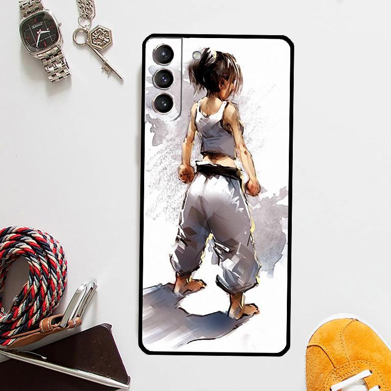 Kung Fu Karate Taekwondo Martial Arts Phone Case For Samsung Galaxy S24 Ultra S22 Plus S20 S21 S23 FE Note 20 10 S8 S9 S10 Cover