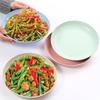 Wheat Straw Solid Color Round Plates Salad Dessert Dinner Reusable Microwave Safe Anti Fall And Shatter Plates Fruit Plate
