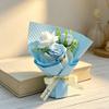 3 Heads Mini Artificial Rose Soap Flower Bouquet Preserved Rose Flower with Aromatherapy Valentine's Day Gifts for Women Mom Wife