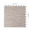 25 pièces 24*24 pouces Gris Grain Bois Mousse Emboîtable Tapis de Sol, 0,4 pouces d'épaisseur Résistant à l'usure Carreaux de Mousse Imprimés pour Salons & Bureaux