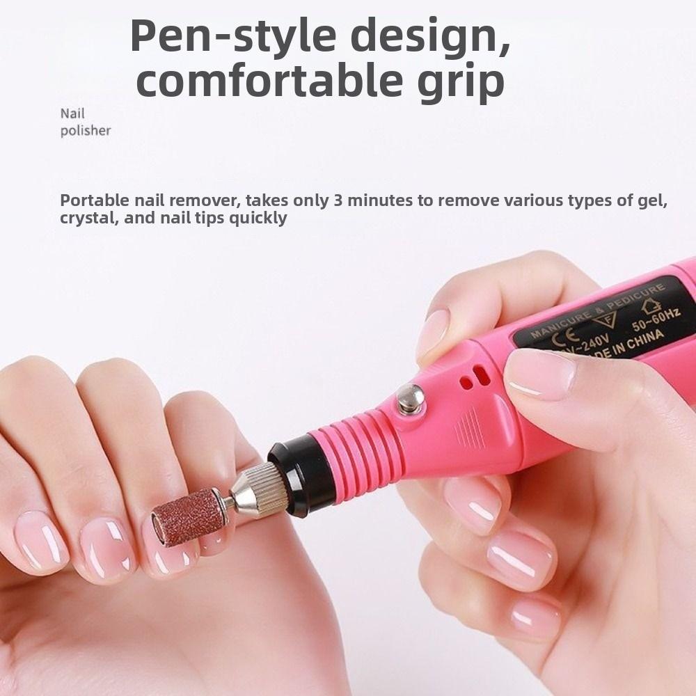 High-Speed Nail Sander Set Portable Professional Electric Nail Drill Machine Low Noise Multi-function Sanding File Pen Nail Care