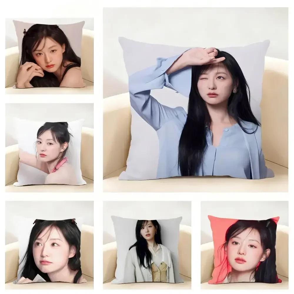 Kim Ji Won Queen of Tears Cushion Cover Linen Minimalist Soft for Sofa Bed Home Room Decor
