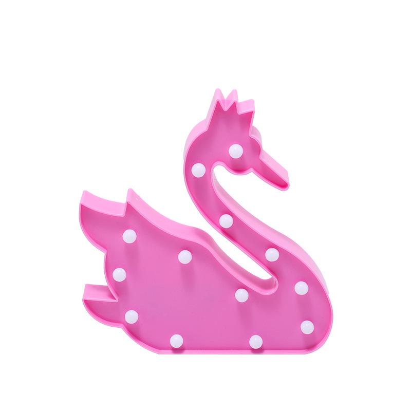 Swan, Cactus, Giraffe Shaped LED Night Light – Colorful Festival Decoration