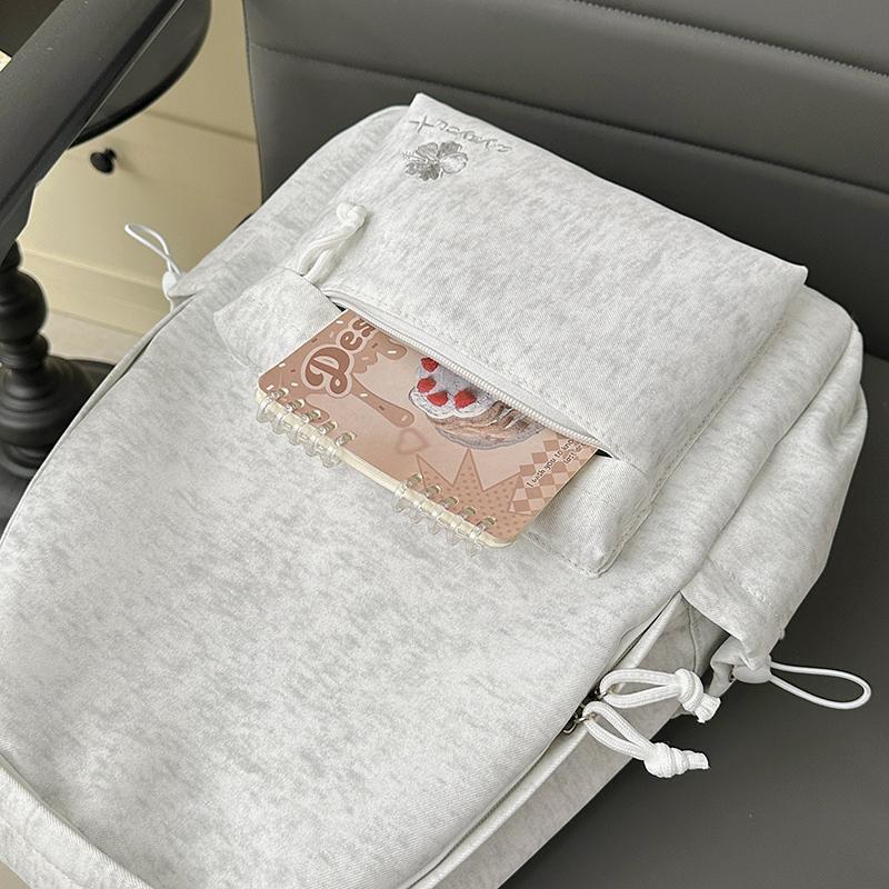 Embroidered Letter Student Schoolbag Women's Large Capacity Lightweight Backpack
