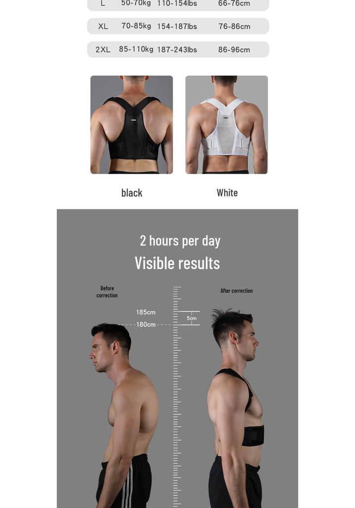 VBOSI Breathable Adult Posture Corrector Strap for Back Pressure Relief