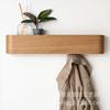 Wall-mounted Clothes Hanger Household Living Room Entrance Clothes Hanger with Black Hook