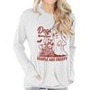 Dogs Because People Are Creepy Funny Ghost Dogs T Shirt Women Creative Animals 80s Retro Graphic Tops FeUnisex Long Sleeve Tshirt
