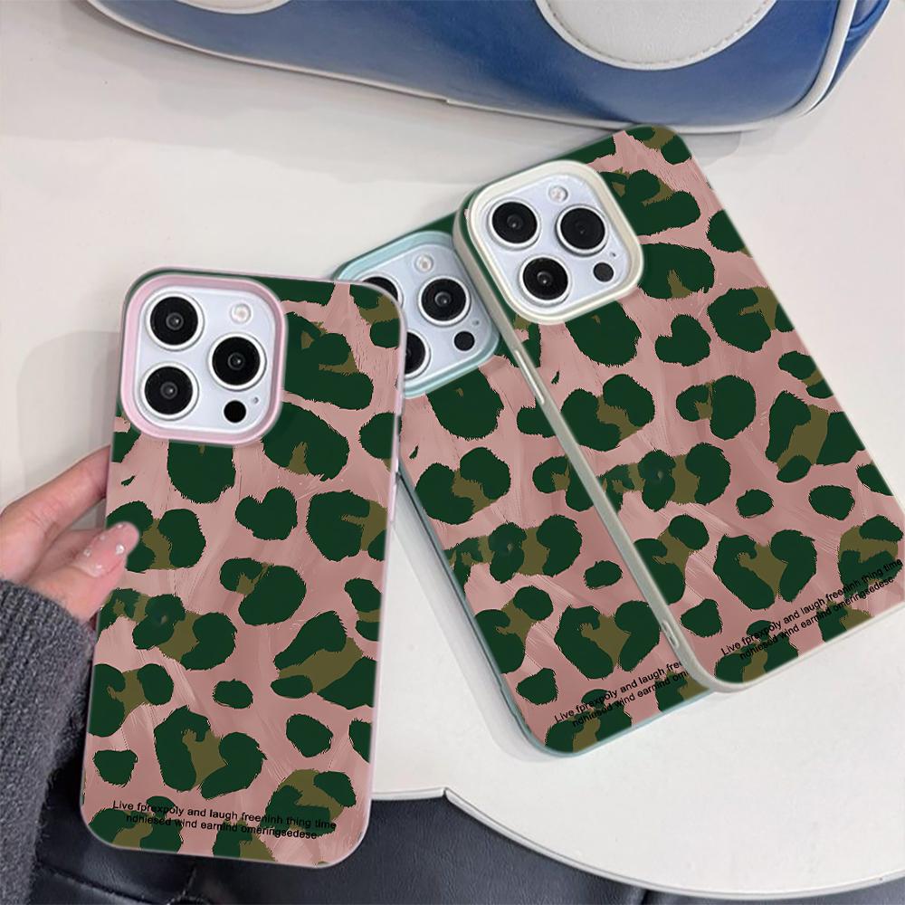 Sexy Leopard Print Phone Case For IPhone 17 16 15 Plus 11 13 12 14 Pro Max 16e 17 Air Soft Transparent Cover Cases Coque
