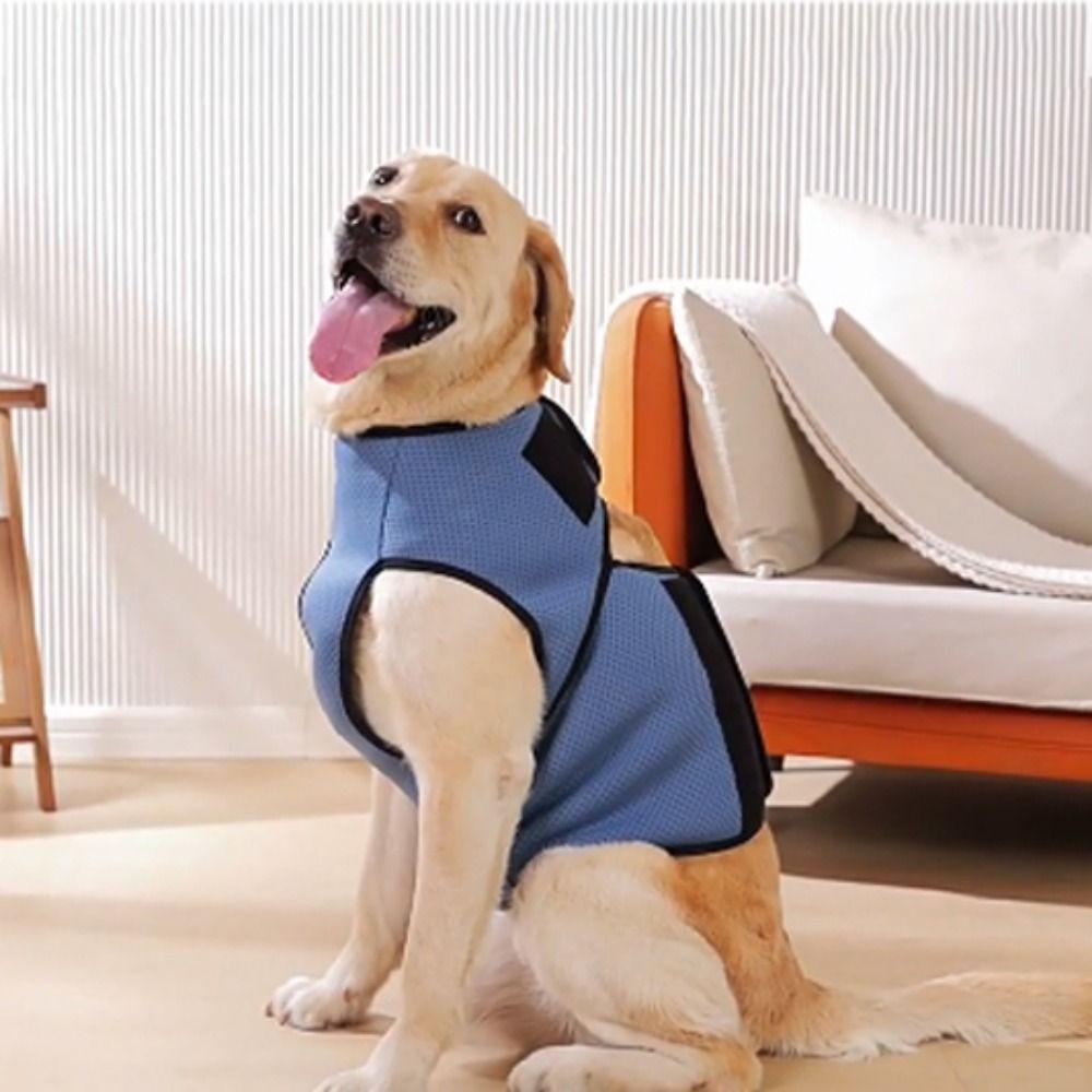 Breathable Dog Anxiety Vest Adjustable Dog Chest Back Clothing Pet Calming Shirt  Travel