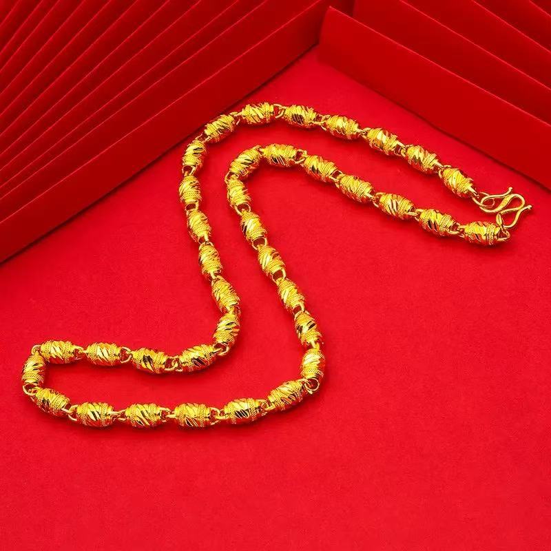 Alcohol Men's Domineering Necklace Men's Fashion Olive Bead Chain Olive Necklace