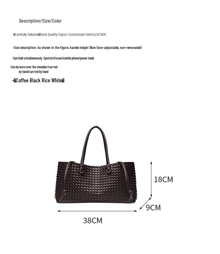 Za 2025 Women's High-End Woven Tote Bag: Fashionable Large-Capacity Handbag & Shoulder Shopping Bag