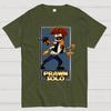 Prawn Solo Cotton Summer Casual Cool Loose T-Shirt