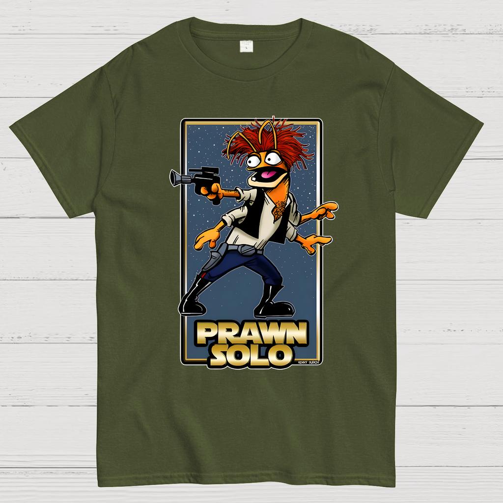 Prawn Solo Cotton Summer Casual Cool Loose T-Shirt