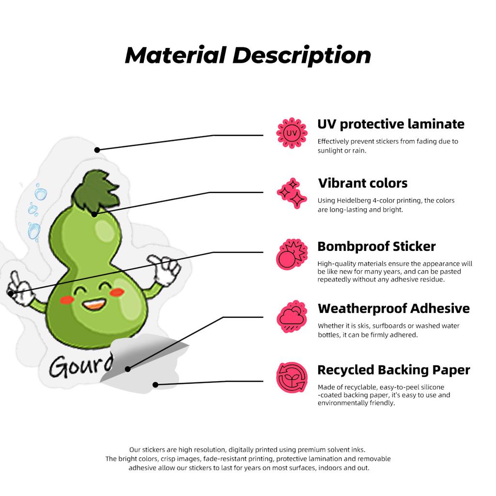 50 Homophone Stickers Packs, Text Stickers, Trunk Water Cup Notebook Ins Creative Stickers