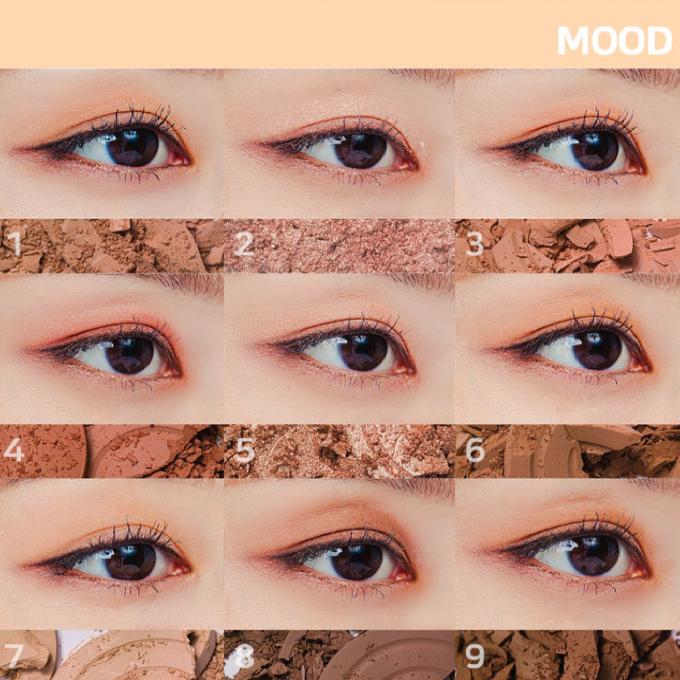 Mecret Vegan Eye Shadow Palette 9,9g 2 farger