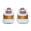 Nike Dunk Low SE Prata Dourado Metálico Tênis Feminino Branco Metálico-Dourado Metálico-Prata DH4403-700