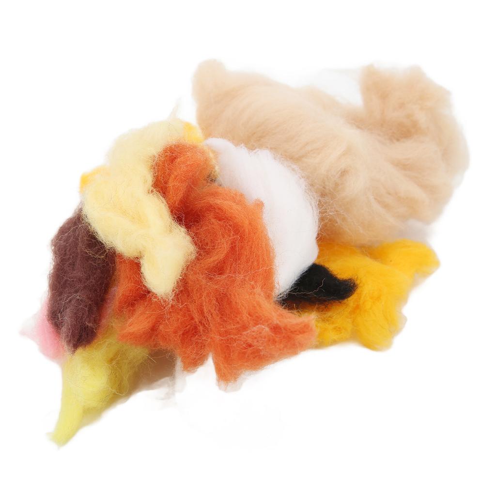 Needle Felt Kit Cute Bear Style DIY Making Educational Interesting Harmless Odorless Wool Felting Ornament Set