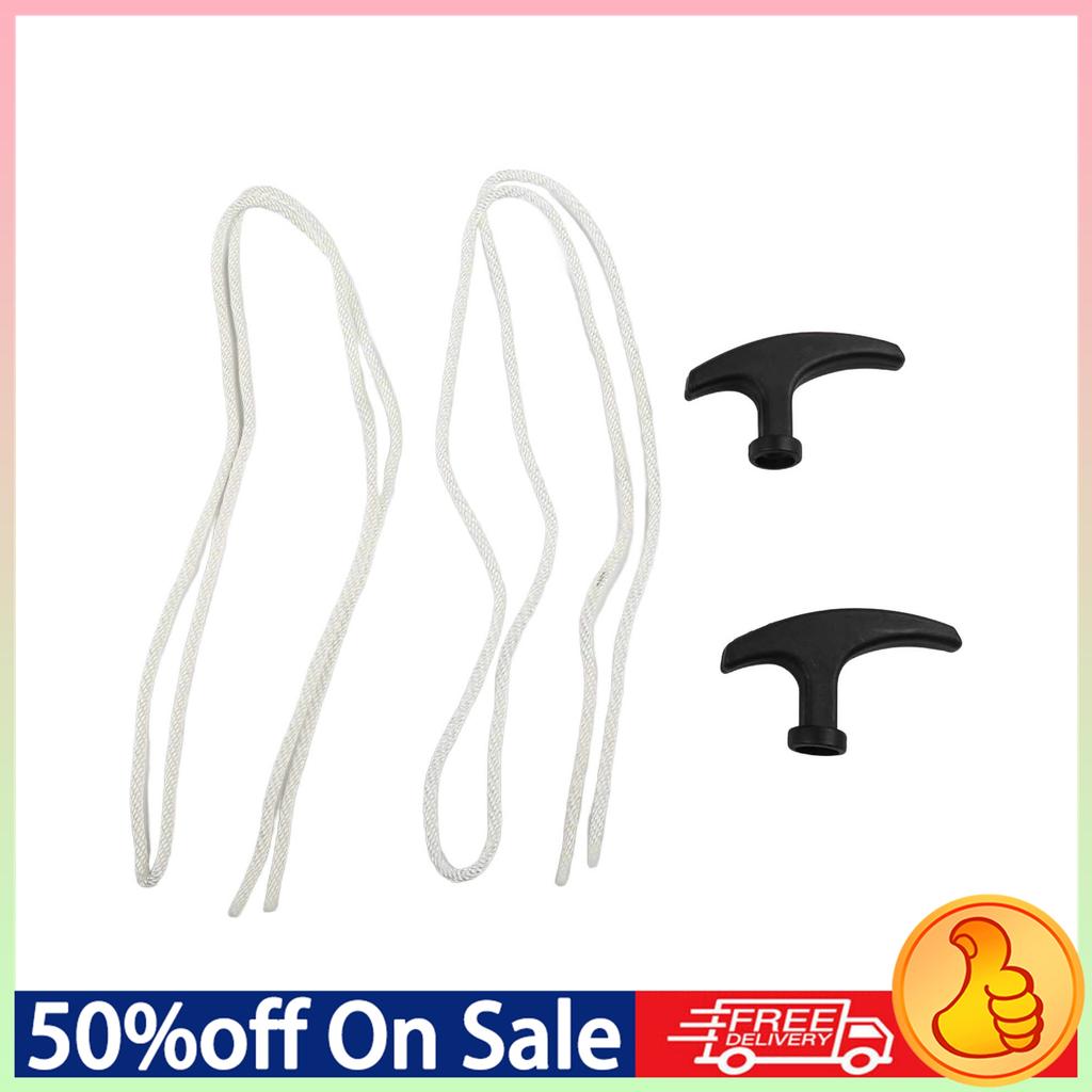 2Pcs 950mm 49cc Plastic Rebound Start Pulley Pull Rope For Moto Quad Bike Pull Cord Starter With Ergonomic Handle