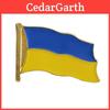 Broche Chic et Unique Ukraine avec Double Drapeau et Design Colombe de la Paix