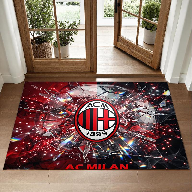 AC Milan Design Crystal Velvet Rug Soft Decorative Mat for Bedroom Entrance