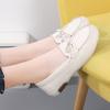 Autumn Women Flats Sports Shoes Genuine Leather Women Sneakers Ladies Flat Shoes Solid Round Toe Women 'S Little White Shoes