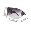 Sun Glasses Frameless Fashion Cyberpunk Y2K Windproof Lightweight Futuristic Sunglasses Eyewear for Men Women Adults Cycling