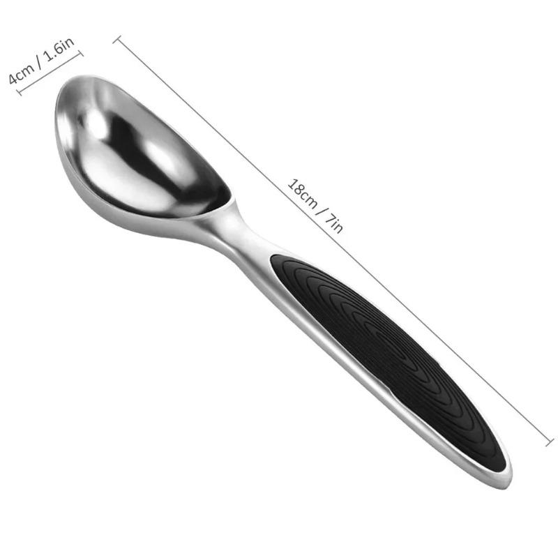Alloy Ice Cream Scoop with Non Slip Handle Cookie Dough Scooper Stainless Steel Kitchen Tool for Gelato Sorbet Dessert Baking