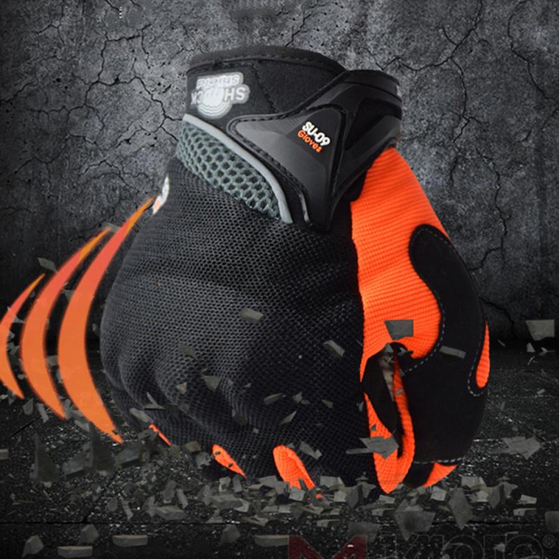 SUOMY Summer Motorcycle Gloves Breathable Touch Screen Dirt Bike Accessories Full Finger Motocross Racing Glovefor Moto S-XXL