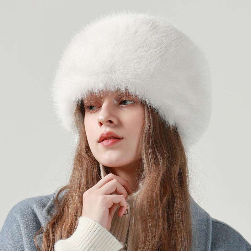 Autumn and winter furry basin hat versatile, warmth and cold protection, thick big head circumference for face enhancement, small plush bucket hat