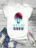2020 Koszulka z serialu MIAMI VICE Miami Vice Archer Retro Vintage Neon Lata 80. Retrowave Synthwave T-Shirt