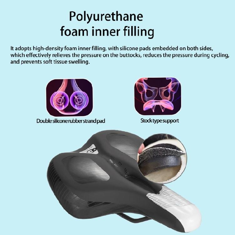 Gepolsterte Fahrradsättel Belüftete Fahrradsättel Rutschfeste Fahrrad-Weichpolster für lange Strecken