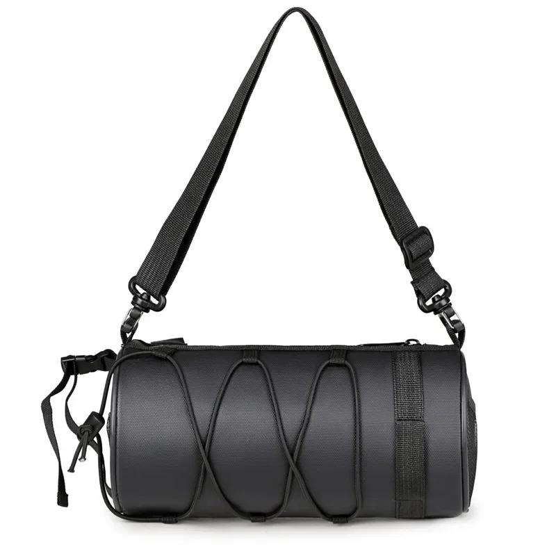 Waterproof Oxford Bike Front Bag for Cyclists Multifunctional MTB Frame Storage Tube Bag Travel Handlebar Pouch 24*12*12cm