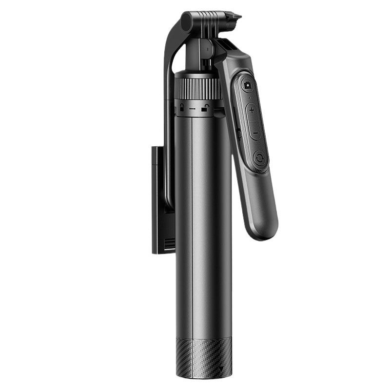 Zoomable Selfie Stick with Extendable Tripod and Anti-Shake Phone Holder for Live Streaming and Travel