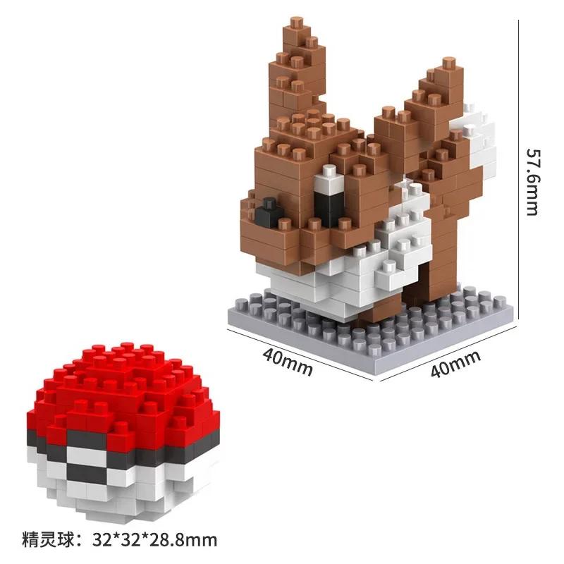 Pokemon Small Blocks Nanoblock Charizard Kyogre Groudon Rayquaza Model Education Graphics Toys for Kids Birthday Gift Toys