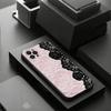 Black Lace Print New Hot Phone Case For iPhone 17 16 15 14 13 12 11 Pro Xs Max Mini Plus Antislip Shockproof Hard