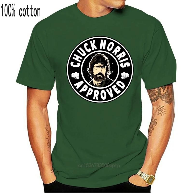 Men T Shirt Funny Chuck Norris Approved Sports T Shirt Funny T-shirt Novelty Tshirt Women